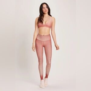 Niyama Sol- Cactus Rose Dip Dye High Waist Leggings- Small